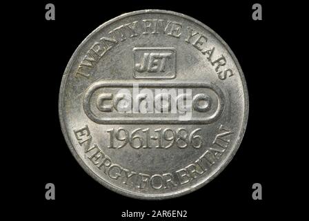 Jeton jubilé d'argent CONOCO JET 1986 Banque D'Images
