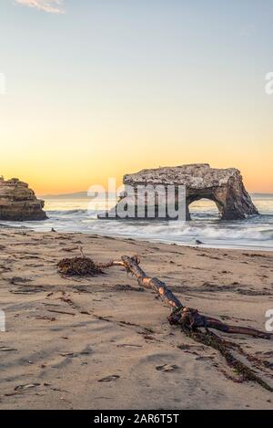 Natural Bridges State Beach. Santa Cruz, Californie, USA. Banque D'Images