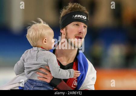 Heerenveen, Pays-Bas. 26 janvier 2020. Heerenveen, stade de glace Thialf, 26-01-2020, saison 2019/2020, Championnat néerlandais Allround et Sprint. Jan Blokhuijsen au cours du match NK Allround et Sprint 26-01-2020 crédit: Pro Shots/Alay Live News Banque D'Images