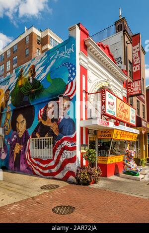 Bens Chili Bowl, 1213 U Street NW, Washington DC Banque D'Images