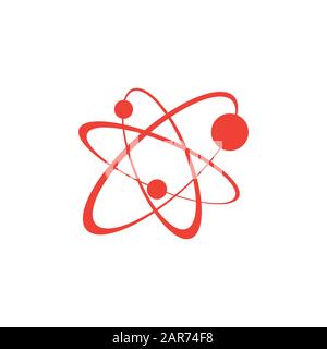 Icône Galaxy Rouge Sur Fond Blanc. Illustration Vectorielle De Style Plat Rouge. Banque D'Images