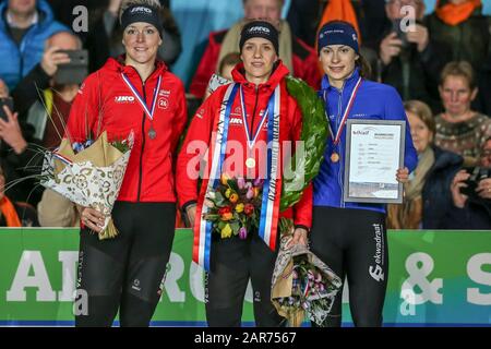 Heerenveen, Pays-Bas. 26 janvier 2020. Heerenveen, Thialf Ice Stadium, 26-01-2020, saison 2019/2020, Championnat néerlandais Allround et Sprint. Pendant le match NK Allround et Sprint 26-01-2020 crédit: Pro Shots/Alay Live News Banque D'Images