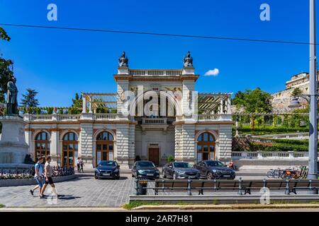 Château Garden Bazar À Budapest, Hongrie Banque D'Images