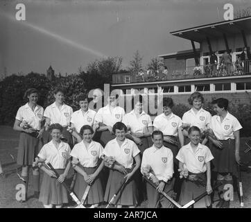 Tournoi mondial de hockey pour femmes à la Wagenerstadion à Amstelveen Date : 7 mai 1959 Banque D'Images