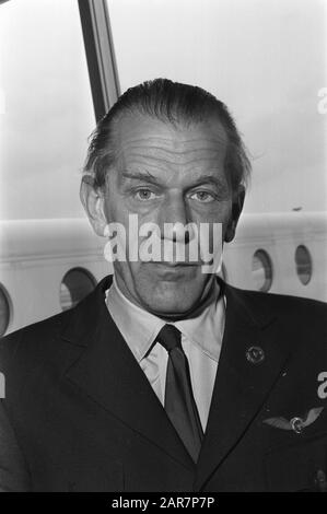 Président Forsberg de l'IFALPA (Fédération internationale des associations de pilotes aériens) aux présidents de Schiphol, portraits Date : 15 juin 1972 lieu : Noord-Holland, Schiphol mots clés : portraits, présidents Banque D'Images