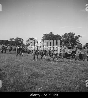 Armée [Army] Anefo Londres series Princess Irene Brigade.`12. Inspection par le général Phaff des troupes néerlandaises en Angleterre. Une inspection par le général Phaff des Forces armées néerlandaises en Angleterre Date: Août 1943 lieu: Grande-Bretagne mots clés: Inspections, armée, soldats, deuxième Guerre mondiale Nom personnel: Phaff, H.J. Banque D'Images