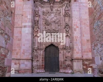 Près de l'ancien temple de San Agustin, dans l'état de Zacatecas, au Mexique Banque D'Images