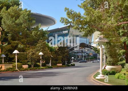 Las Vegas NV, États-Unis 10-02-17 C'est l'entrée principale de l'hôtel Wynn qui communique avec le Strip de Las Vegas Banque D'Images