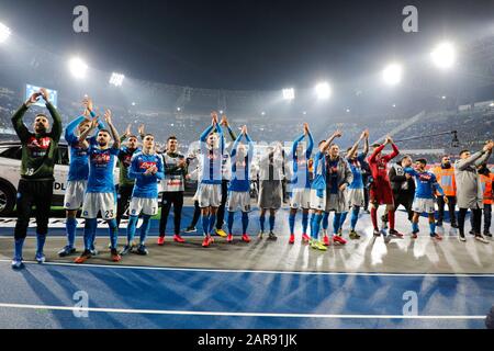 Naples, Campanie, Italie. 26 janvier 2020. Lors du match de football italien Serie A SSC Napoli contre FC Juventus le 26 janvier 2020 au stade San Paolo de Naples.In photo: Crédit: Fabio Sasso/ZUMA Wire/Alay Live News Banque D'Images