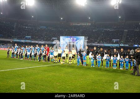 Naples, Italie. 26 janvier 2020. Lors du match de football italien Serie A SSC Napoli contre FC Juventus le 26 janvier 2020 au stade San Paolo de Naples en photo: (Photo de Fabio Sasso/Pacific Press) crédit: Pacific Press Agency/Alay Live News Banque D'Images