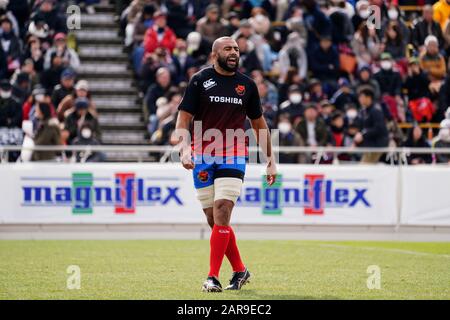 Aichi, Japon. 25 janvier 2020. Michael Leitch () Rugby : Japon Rugby Top League 2020 Match Entre Honda Heat 23-32 Toshiba Brave Lupus Au Paloma Mizuho Rugby Stadium, À Aichi, Japon . Crédit: SportsPressJP/AFLO/Alay Live News Banque D'Images