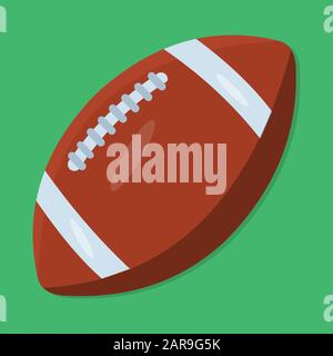 illustration vectorielle isolée du ballon de football américain Illustration de Vecteur