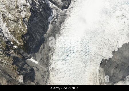 Vue Sur Le Glacier Franz Josef À Westland, Île Du Sud, Nouvelle-Zélande Banque D'Images