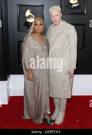 Los Angeles, États-Unis. 26 janvier 2020. Los ANGELES, CALIFORNIE, États-Unis - 26 JANVIER : Geraldine Ross et Shaun Ross arrivent aux 62ème prix annuels GRAMMY qui ont eu lieu au Staples Center le 26 janvier 2020 à Los Angeles, Californie, États-Unis. (Photo De Xavier Collin/Image Press Agency) Crédit: Image Press Agency/Alay Live News Banque D'Images