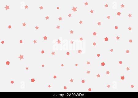 Étoiles roses et lignes roses sur le cosmos blanc. Illustration de Vecteur