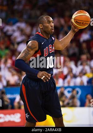 Kobe BRYANT, États-Unis, action, Espagne - États-Unis - ESP - États-Unis 82: 119, 82-19, groupe préliminaire de basket-ball B groupe d'hommes, - Jeux olympiques 2008 à Beijing Beijing Chine 16 août 2008; Jeux olympiques d'été 2008 à Beijing du 08.08 au 24.08.2008 à Beijing/République Populaire de Chine; | utilisation dans le monde entier Banque D'Images