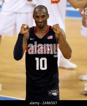 Pékin Beijing, Chine. 24 août 2008. RAU // BRYANT JUB A2408 RAU.JPG, BEIJING, CHINE, 08/24/2008, Kobe BRYANT, États-Unis, les États-Unis sont les champions olympiques de basket-ball, les finales de basket-ball pour hommes, ESPAGNE - États-Unis, SPA ESP - États-Unis, 107 - 118, Jeux olympiques d'été 2008 Beijing, Jeux olympiques d'été 2008 à Beijing, | usage mondial crédit: DPA/Alay Live News Banque D'Images