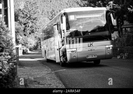 Bus Vanhiol À Hydrogène, Storkensohn, Haut Rhin, Grand Est, France, Europe Banque D'Images