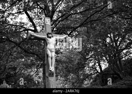 Croix De Jésus-Christ, Storkensohn, Haut Rhin, Grand Est, France, Europe Banque D'Images