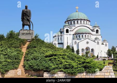 Cathédrale de Saint Sava à Belgrade, en Serbie. Banque D'Images