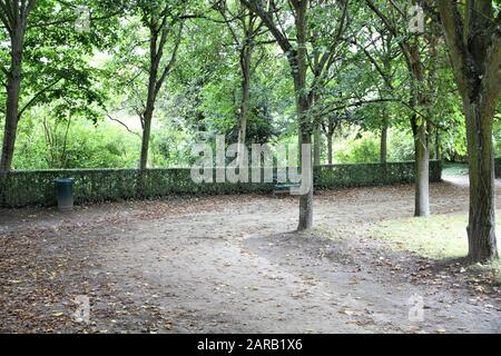 Compiegne - de beaux jardins en Picardie, France. Banque D'Images