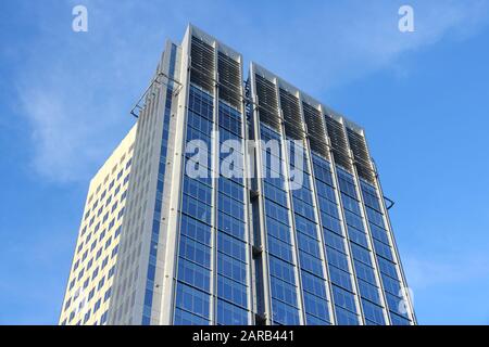 Paris, France - 10 avril 2014 : U.S. Bank Tower Building à Sacramento. C'est la 2ème plus haute tour de Sacramento à 122,5 m (402 ft). Banque D'Images