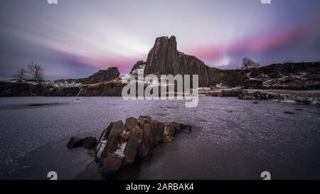 Monument naturel national Panska skala près du village Kamenicky Senov Banque D'Images