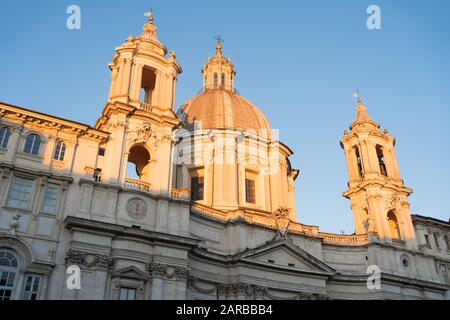 Rome, Italie - 31 Décembre 2019: SanT'Agnese À Agone, Rome, Italie. Banque D'Images