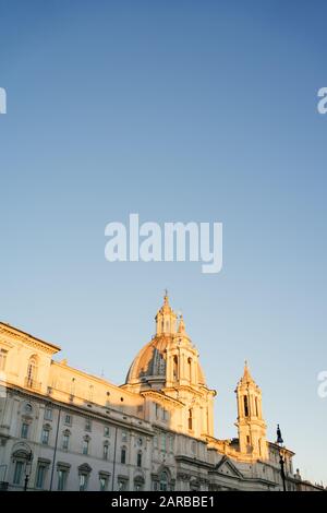 Rome, Italie - 31 Décembre 2019: SanT'Agnese À Agone, Rome, Italie. Banque D'Images