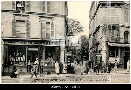 Cité des fleurs, avenue de Clichy, Paris, France Banque D'Images