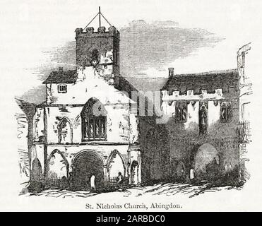 Église Saint-Nicolas, Abingdon, Oxfordshire Banque D'Images