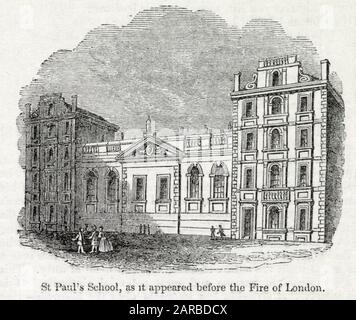 St Paul's Cathedral Choir School, ville de Londres Banque D'Images