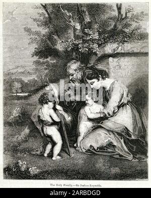 La Sainte famille, par Sir Joshua Reynolds Banque D'Images