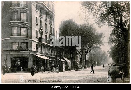 Avenue de St Ouen, 17e arrondissement, Paris, France. Banque D'Images