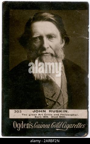 John Ruskin (1819 - 1900), critique d'art, artiste et philosophe anglais. Banque D'Images