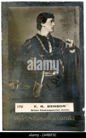 Sir Francis Robert (Frank) Benson (1858-1939), acteur-Manager anglais spécialisé dans Shakespeare. Banque D'Images