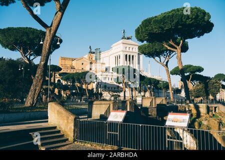 Rome, Italie - 31 Décembre 2019: Vittorio Emanuele Ii, Rome Italie. Banque D'Images