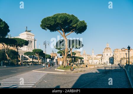 Rome, Italie - 31 Décembre 2019: Vittorio Emanuele Ii, Rome Italie. Banque D'Images