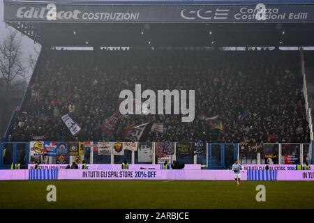 Fans bologne pendant SPAL vs Bologna, Ferrara, Italie, 25 Jan 2020, Football italien Serie UN match de football Banque D'Images