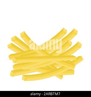 Pommes de terre. Illustration vectorielle. Pommes de terre frites. Illustration de Vecteur