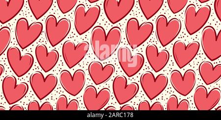 Coeurs, arrière-plan transparent. Hand drawn vector illustration Illustration de Vecteur