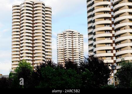 Katowice, slaskie, polska, architecture abstraite Banque D'Images