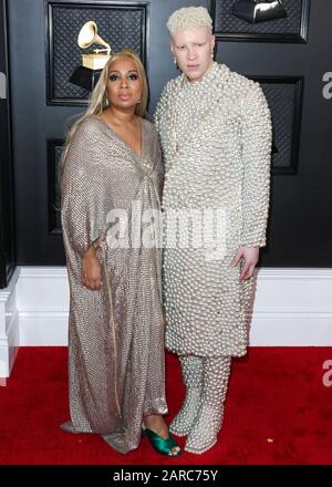 Los Angeles, États-Unis. 26 janvier 2020. Los ANGELES, CALIFORNIE, États-Unis - 26 JANVIER : Geraldine Ross et Shaun Ross arrivent aux 62ème prix annuels GRAMMY qui ont eu lieu au Staples Center le 26 janvier 2020 à Los Angeles, Californie, États-Unis. (Photo De Xavier Collin/Image Press Agency) Crédit: Image Press Agency/Alay Live News Banque D'Images