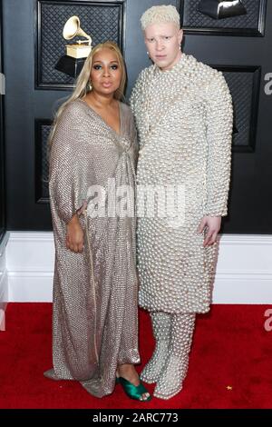 Los Angeles, États-Unis. 26 janvier 2020. Los ANGELES, CALIFORNIE, États-Unis - 26 JANVIER : Geraldine Ross et Shaun Ross arrivent aux 62ème prix annuels GRAMMY qui ont eu lieu au Staples Center le 26 janvier 2020 à Los Angeles, Californie, États-Unis. (Photo De Xavier Collin/Image Press Agency) Crédit: Image Press Agency/Alay Live News Banque D'Images