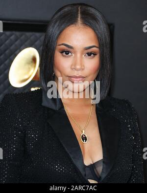 Los ANGELES, CALIFORNIE, États-Unis - 26 JANVIER: Lauren London arrive aux 62ème prix annuels GRAMMY Awards qui ont eu lieu au Staples Center le 26 janvier 2020 à Los Angeles, Californie, États-Unis. (Photo De Xavier Collin/Image Press Agency) Banque D'Images