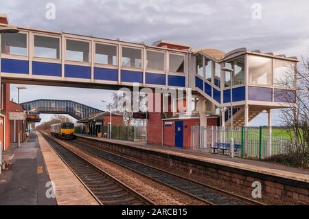 Gare de Birchwood. Warrington. Banque D'Images