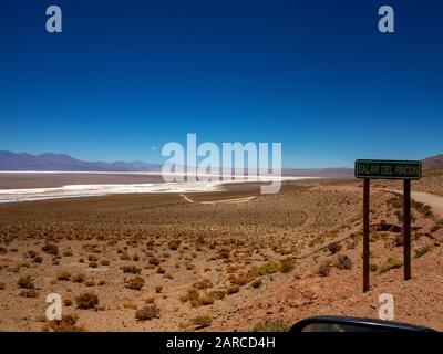 Salar Del Rincon sur la Ruta 51, Argentine Banque D'Images