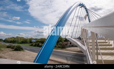 Gyorszentivan 0927 2019 Le nouveau pont de Győr-Győrszentiván a été remis Banque D'Images