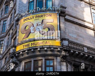 Savoy Theatre, West End, Londres, Angleterre, Royaume-Uni, Gb. Banque D'Images