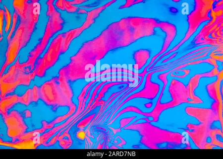 fond texturé de zèbre à rayures psychédéliques fluo Banque D'Images